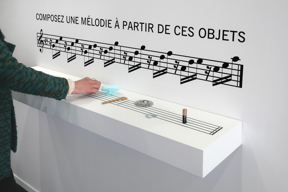 Elsa Werth, Dispositif de mediation Fluxus, Pom Pom Pidou, Le Tripostal 2025_Re Si Re Sol_1